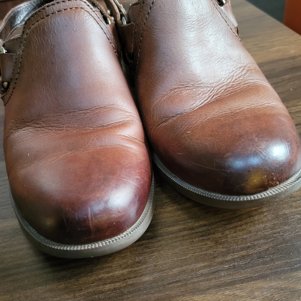 Teva Foxy Slingback Leather Clog Mules Slip-on Women's Size 9.5 Comfort Boho - Picture 7 of 8